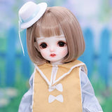 XGJJ 27.5cm BJD Dolls, 1/6 Flexible Ball Joint Jointed SD Doll, Exquisite Cute Girl Action Figure, High-end Humanoid Decoration Cosplay DIY Toys Best Gifts for Kids Birthday,A