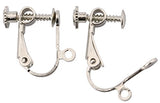 Sdootjewelry Ear Clips Findings Screw Back Earring Clips for No Piercing Clip-on Earring Components