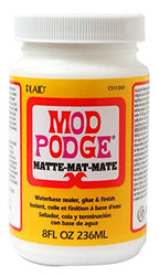 Mod Podge Waterbase Sealer, Glue and Finish (8-Ounce), CS11301 Matte Finish