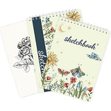Vintage Floral Sketch Book 8 X 11.5 Inches 120gsm Floral Notebook for Drawing Writing Sketching 2 Sketch Pads
