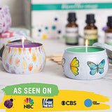 Purple Ladybug Soy Candle Making Crafts for Adults Women - DIY Candle Making Kit for Beginners with Eucalyptus, Rosemary, & Peppermint Scents - Great Gifts for Mothers Day, Easy Candle Kits for Teens