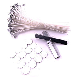 Triple Tiger Candle Making Kit, DIY Candles Craft Tools, 100 Piece Cotton Candle Wick 7.9" Pre-Waxed for Candle Making, Candle DIY