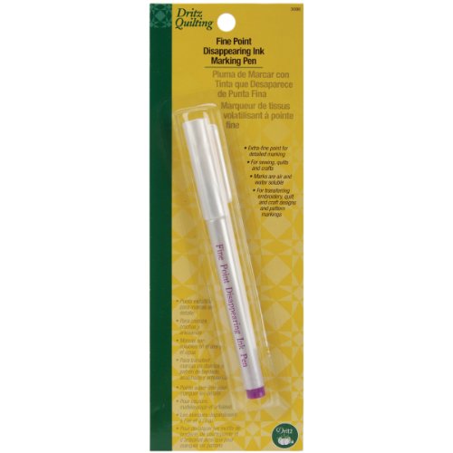 Dritz Quilting Fine Point Mark-B-Gone Marking Pen, Purple