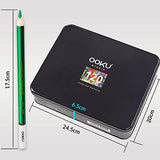 OOKU Premium 120 Colored Pencils | Oil Based & Soft Core & High Pigments | Artist Colored Pencils Set for Drawing, Shading | Sharpened Coloring Pencils for Adults Coloring Book w/Tin Box