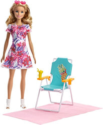 Barbie FPR54 Beach Chair Doll(Blonde