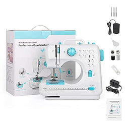 Mini Sewing Machine Portable for Beginner Sewing Machine Electric with 12 Stitches Crafting Mending Machine with Reverse Stitch