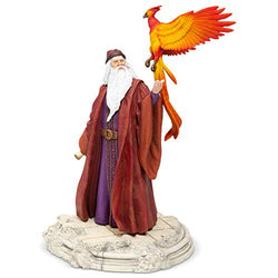 Enesco 6005063 Wizard World of Harry Potter Dumbledore with Fawkes Figurine, 10 Inch, Multicolor