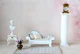 Miniature Victorian Sofa 1:12 scale. Gypsum Dollhouse Furniture Baroque Cosette