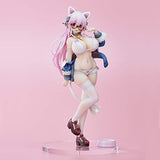 Union Creative Super Sonico (White Cat Version) PVC Figure