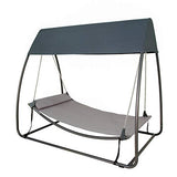 Sunnyglade 7.6'L x 4.5'W x 6.7' Swing Hammock Canopy Swing Hanging Bed for Backyard,Garden, Patio, Porch, Dark Grey