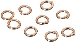 Jewelry Designer RG1014 Jump Ring Rose Gold 18Gauge 5Mm 80Pc