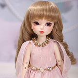 HGFDSA 26Cm BJD Doll 1/6 SD Doll Ball Jionted Doll DIY Toy with Full Set Clothes Shoes Wig Makeup for Girls for Birthdays Gift