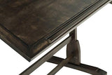 Vintage Wood Drawing/Drafting Table 42"W, Adj Tilting Top, Black, x 30" D, Distressed