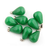 24pcs Oval Round Water TearsDrop Healing Chakra Charm Stone Beads Semi-Precious Gemstone Rock