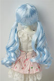 JD337 7-8inch 18-20CM Pony Braids BJD Doll Wigs 1/4 MSD Synthetic Mohair Doll Accessories 5 Colors Available (Blend Blue)