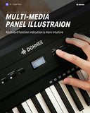 Donner SE-1 88 Key Weighted Digital Piano + Duet Piano Bench with Storage