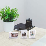 Instax Mini Frames 2x3 Masqudo Polaroid Picture Frame Clear Cute Photo Frames for Tabletop Desktop Freestanding Sliding Photo Display for Fujifilm Polaroid Film