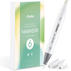 Ohuhu Alcohol Markers Brush Tip: Double Tipped Art Marker Set for Artists  Kids Adults Drawing Sketching Illustration - Brush Chisel Color Marker -  Pack with 94 Vibrant Colors 2 Marker Cases 2 Blenders