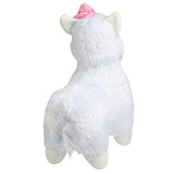 Alpacasso 14" White Plush Alpaca, Cute Soft Stuffed Animals Toy Kids