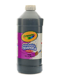 Crayola Artista II Liquid Tempera Paint black 32 oz. [PACK OF 3 ]