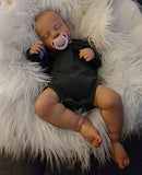 Zero Pam Sleeping Reborn Baby Doll Boy 20 Inch Lifelike Silicone Toddler Dolls Realistic Newborn Doll Eyes Closed Soft Body Visible Veins Handcrafted Toys for Kids 3+