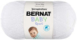 Bernat Big Ball Baby Sparkle Yarn - (3) Light Gauge 100% Acrylic - 10.5oz -  White  -  Machine Wash & Dry