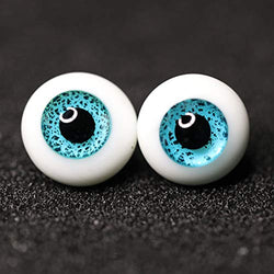 1 Pair Safety Eyes Round Eyeballs for Ball Jointed BJD Doll DIY Making 12mm/14mm/16mm/14mm Small iris,G,14mm