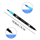 Dual Marker Pens For Adult Coloring Book 48 Fine Brush Tip Artist Pens Riancy Colored Markers Set Art School Office Supplies Kids Calligraphy Drawing Sketching