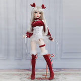 KSYXSL 1/4 BJD Doll 42cm 16.5" Full Costume Ball Jointed DIY Fashion Dolls with Clothes Socks Shoes Wig Hair Makeup Hair Clips, Best Gift, Birthday, Wedding