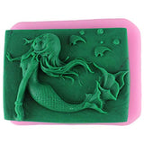 Mermaid Silicone Mold, Craft Art Silicone Soap Mold Craft Molds DIY Handmade Soap Molds Y16 - Soap Making Supplies by YSCEN