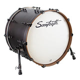 Sawtooth Hickory Series 20" Bass Drum, 6pc Shell Pack, Satin Dark Chocolate (ST-HBD-20-6PC-CS)