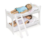 Badger Basket White Rose Doll Bunk Bed (fits American Girl Dolls)