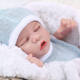FASMAS Realistic Reborn Baby Dolls:12 Inch Lifelike Newborn Full Vinyl Sleeping Baby Doll That Look Real , Real Life Realistic Newborn Baby Dolls for Kids Ages 3 4 5 6+ Years Old…