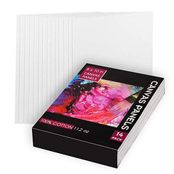 Painting Canvas Panel Boards - 8x10 Inch / 14 Pack