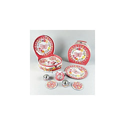 Floss & Rock Tin Butterfly Tea Party Set in Carrying Case