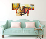 3 Pics Modern Abstract 100% Hand Painted Oil Paintings Artwork on Canvas Wall Art Deco Home Decorations