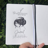 BUKE Handmade Sketchbook Journal 160Gsm Ultra Bamboo Paper Acid Free 160 Blank Pages,Size 5.7X8.2 Inch, Drawing for Ideas