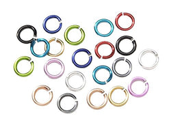 Darice 135 Piece Chain Maille Aluminum Jump Rings, 10mm, Multiple Colors