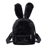 Bunny Backpack, Cute Mini Backpacks for Girls Plush Rabbit Ear Satchel Fuzzy Bunny Purse Handbags