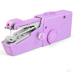 Handheld Sewing Machine, Mini Handy Cordless Portable Sewing Machine for Beginners, Household & Travel Quick Repairs Electric Household Tool for Fabric Clothing Kids Cloth Pet Clothes