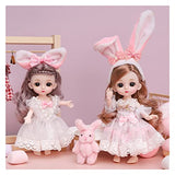 Camplab ·CAMPLAB· 6 Inch Movable Joints BJD Doll Princess Dolls Kawaii Cute Dolls with Full Set Clothes Shoes Wig Makeup DIY Make Dolls Crafts Cute Display Toys Best Gift for Girls (Color : I)