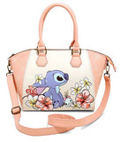 Lilo & Stitch Hibiscus Flowers Satchel Bag Licensed