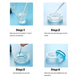 Epoxy Resin Crystal Clear Kit, Art Resin Casting and Coating, Easy Mix 1:1 Ratio for Jewelry, Bonus Graduated Cups, Sticks, Rubber Gloves Acrylic Pour Paintings, Molds, River Tables, 16 OZ