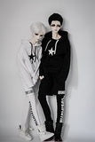 Kuafu 1/3 BJD/SD Doll Clothes Printed Street Style Sport Suit Clothing Black