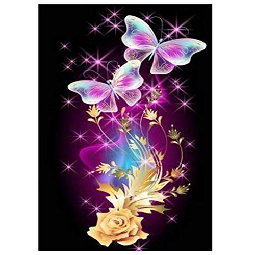 SuperCS New 5D Diamond Painting Set 3040cm Painting Butterfly Sticker Diamond Cross Stitch DIY Diamond Decorative Painting