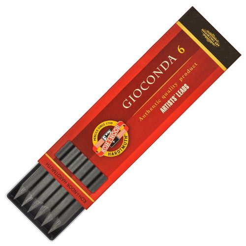 Koh-I-Noor 6 Gioconda 5.6 mm Graphite Leads. 4865/2B