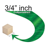 Wooden Cubes - 3/4 Inch - Wood Square Blocks For Math, Puzzle Making, Crafts & DIY Projects