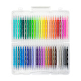 Artle Brush & Fine Tip Markers, 48 Colors - Brightly Colored Markers, Double Sided for Journaling, Lettering, Kids and Adult Coloring Books, and More, Comes with Durable and Convenient Carrying Case