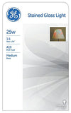 GE Lighting 46645 Party Light 25-Watt Stained Glass A19 Light Bulb, 5-Pack