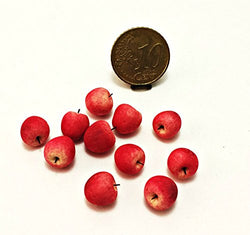 Apples (10 pieces). Dollhouse miniature 1:12